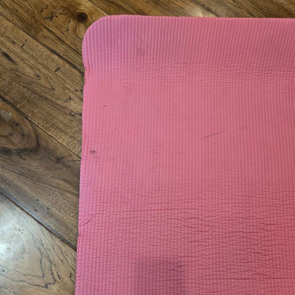 Pink exercise workout mat.  10mm thick 70" x 24"